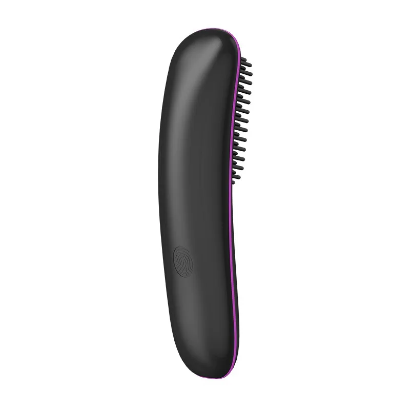 Wireless plasma straightening comb - dual-purpose for both hair curling and straightening, portable and hair-friendly comb