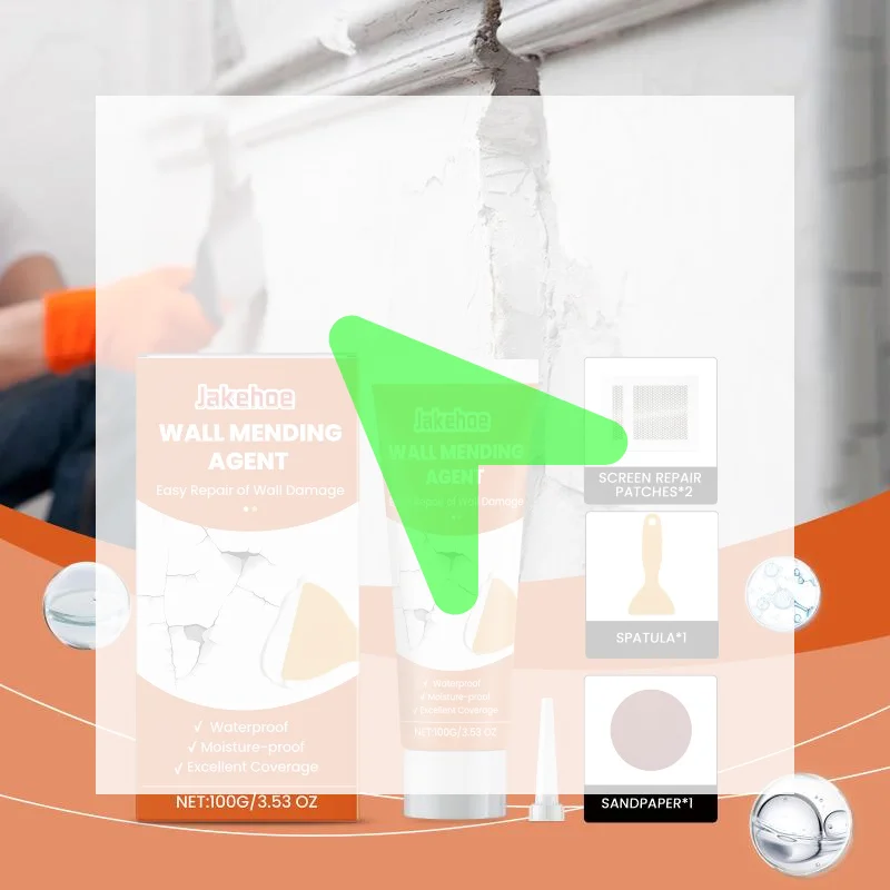 

Набор для ремонта стен: Быстросохнущий заполнитель для сколов, трещин и отверстий от гвоздей, восстанавливающий чистоту и герметичность швов. Инструмент для ремонта.