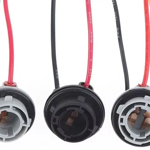 2pcs 1156 1157 BAY15D Lamp Holder P21/5W Adapter Base Connector for Brake Light Plastic Car Accessories Socket