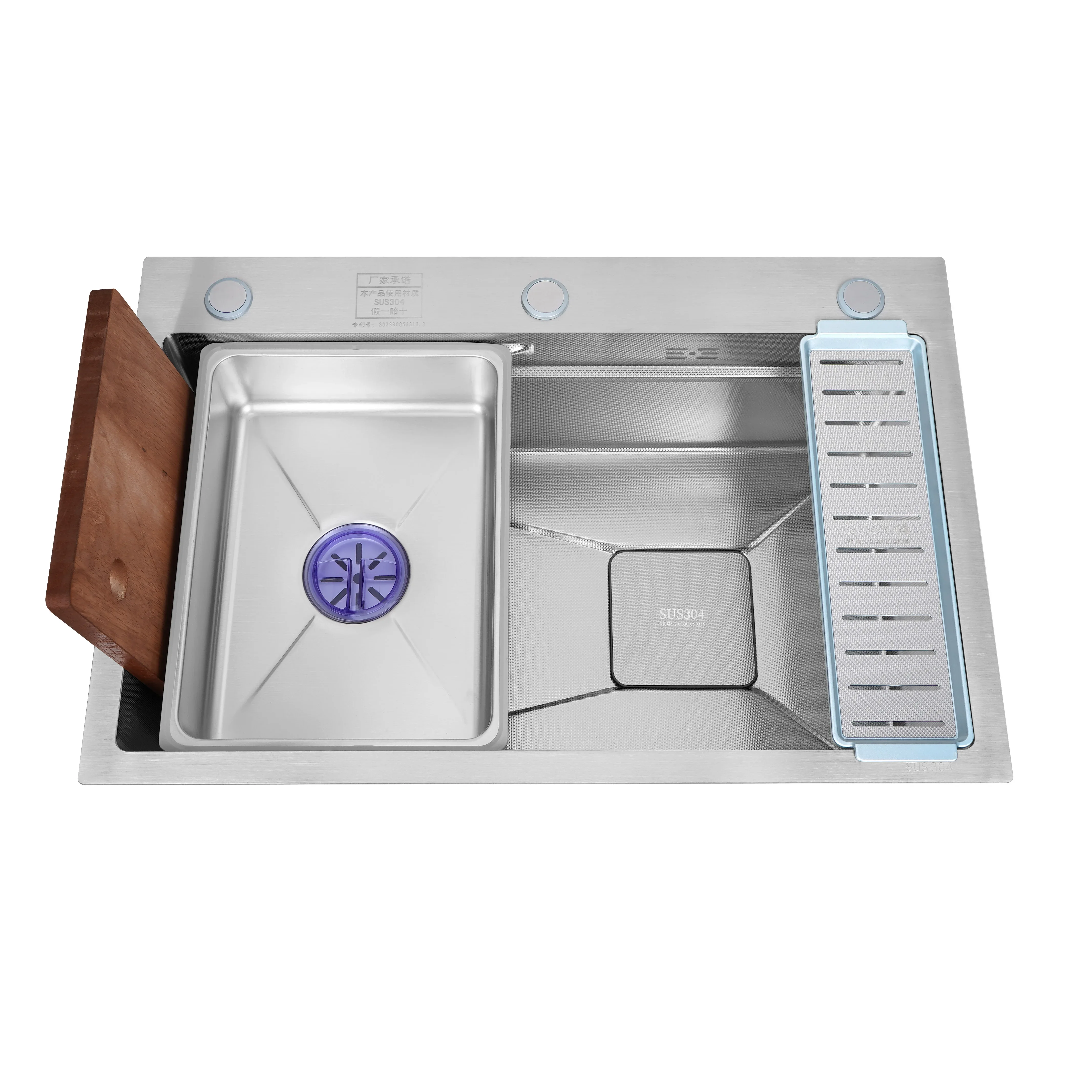 New High Quality Multifunction Modern Smart Waterfall Hand Made Stainless Steel 304 Sink Kitchen Kitchen Sinks