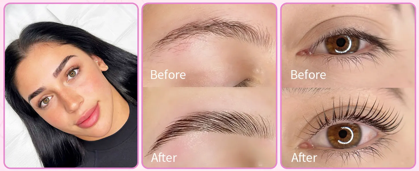 PERMANIA Neues Wimpernlift-Set, Augenbrauen-Laminierungsset, Wimpernzange, Wimperndauerwelle, Kit, weichmachendes buntes Wimpernlift-Band, Make-up-Werkzeug – Detail 11
