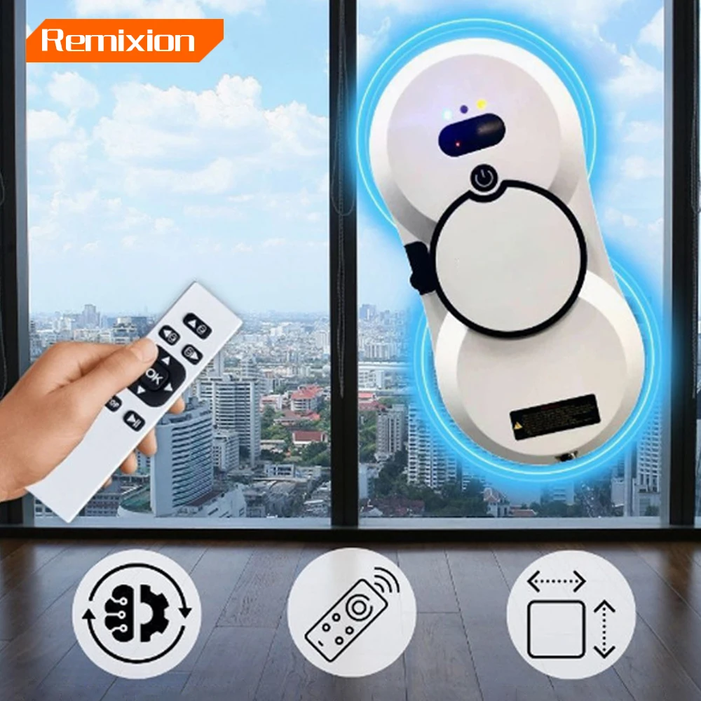 Large Suction Spray Electric Window Cleaning Robot anti-fall Remote Control Vacuum Cleaner Window Cleaning Robot