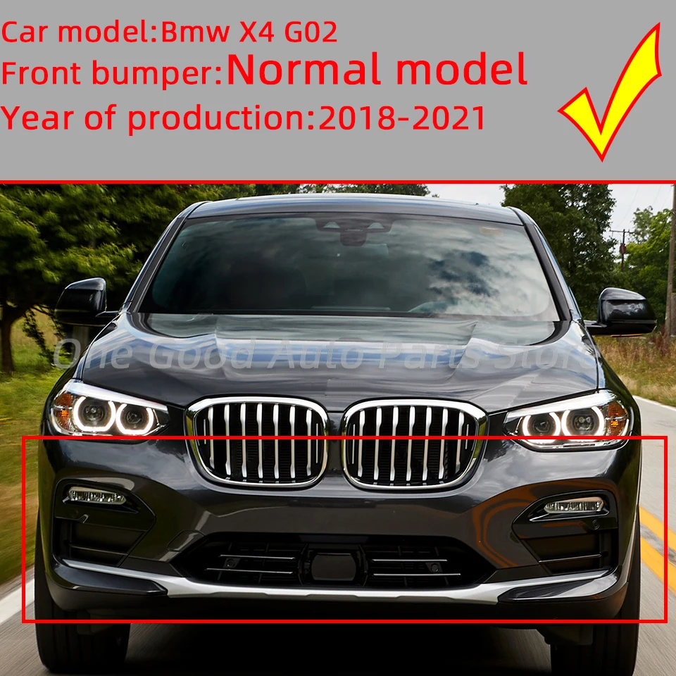 앞 뒤 범퍼 견인 후크 커버 캡, 2018 2019 2020 2021 BMW X4 G02 자동차 견인 쉘 뚜껑 #51117497095 51127416023