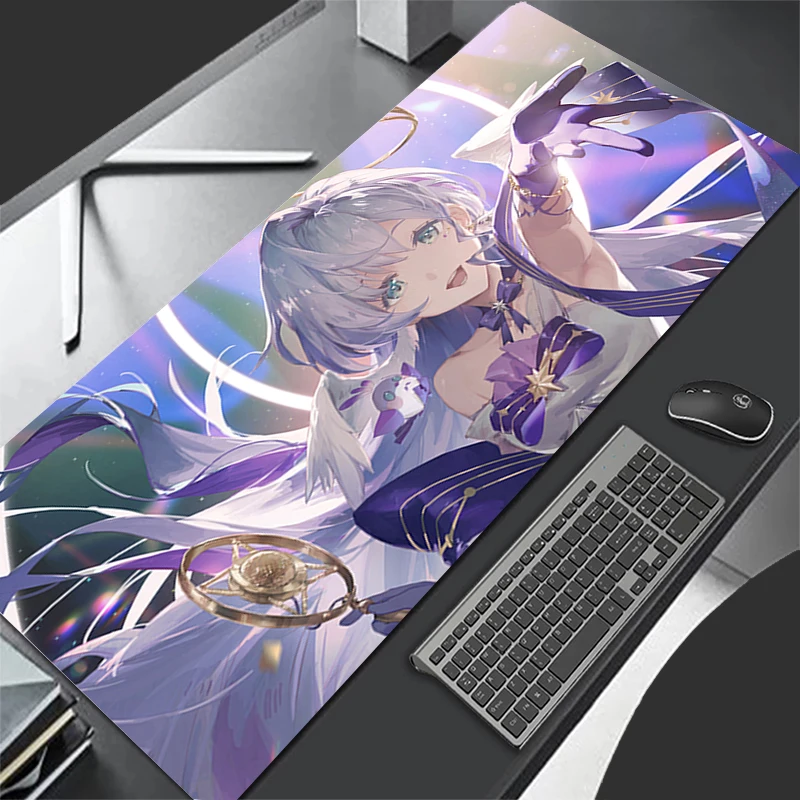 Mousepad Computer Gaming Accessories H-honkai Star Rail Robin Keyboard Pad Office PC Rubber Mouse Pad Decoracion Desk Mouse Mat - Image 3