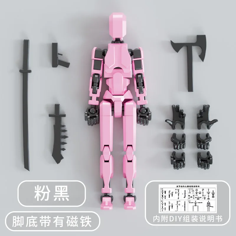 Lucky Puppets Multi-Jointed 13 Doll Multiple Styling Combinations Robot Model Holiday Gift Cool Robot Gadget Desktop Decoration
