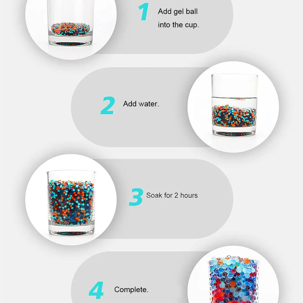 Spielzeugpistole Kugeln Wasserperlen Kugel 7-8mm Wasserpistole für Kinder Gel Wasserblaster Nachfüllmunition Heimdekoration