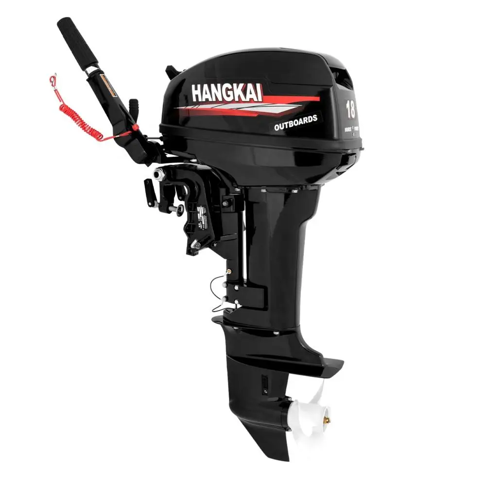 Facotry Price Promotion HANGKAI 2 Stroke 18hp Outboard Motor Stand Marine Engine Inboard Fishing Boat For Sale