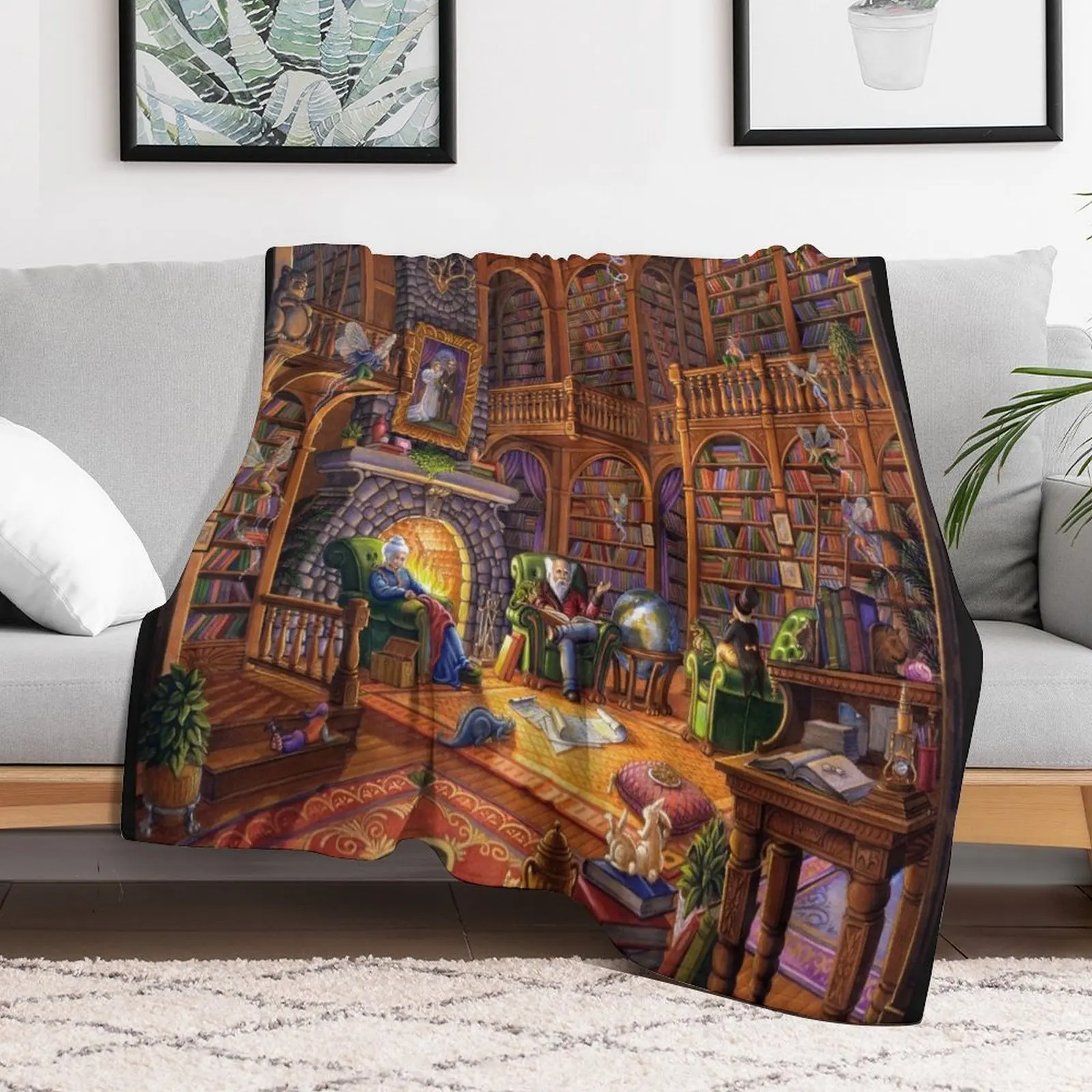 

Fireside Fairytales Throw Blanket anime valentine gift ideas Blankets