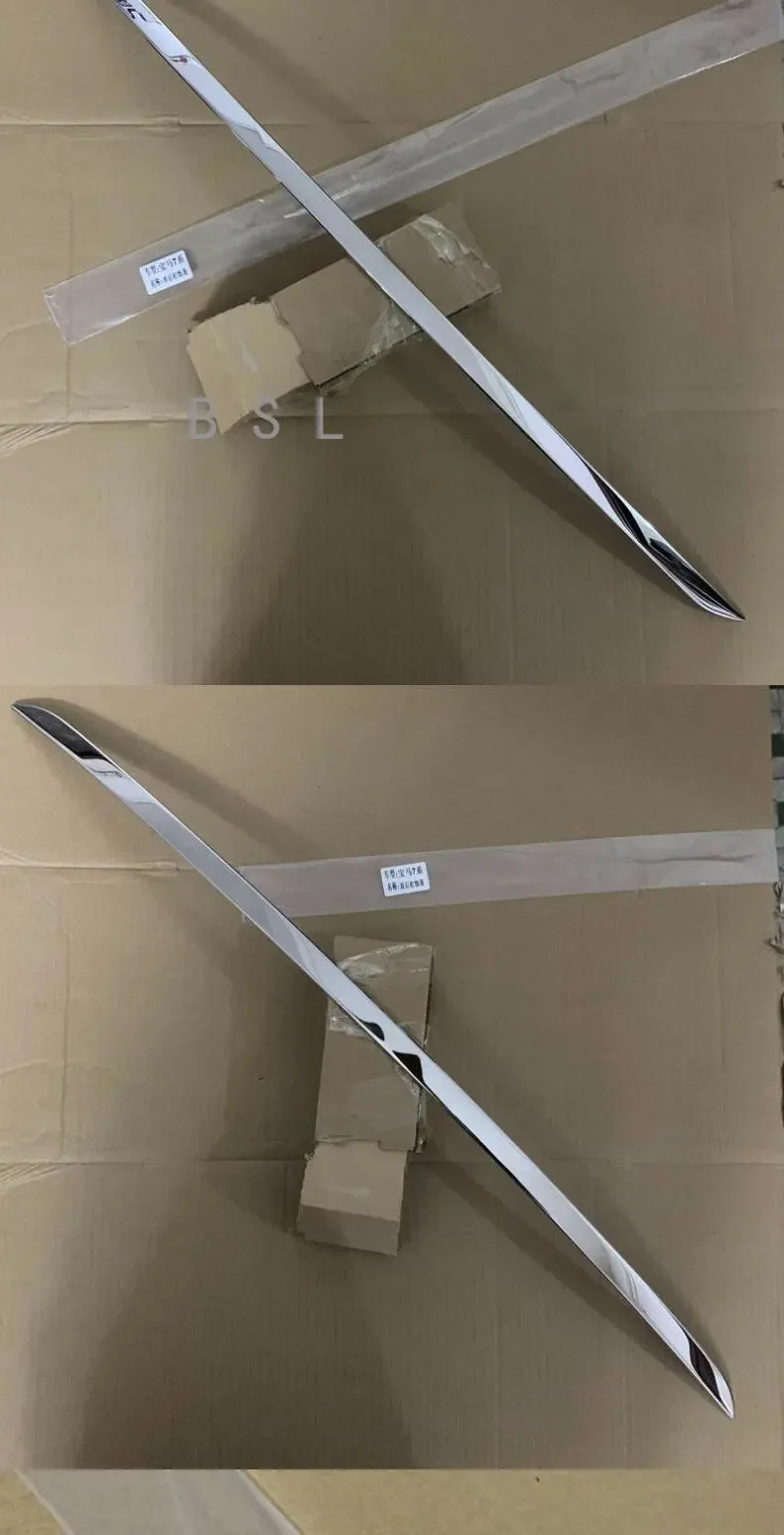 For BMW 7 Series F01 F02 2009-2015 Stainless Car Rear Bumper bottom cover trim Moulding Car Bumper Rear Lip Refit Decorate