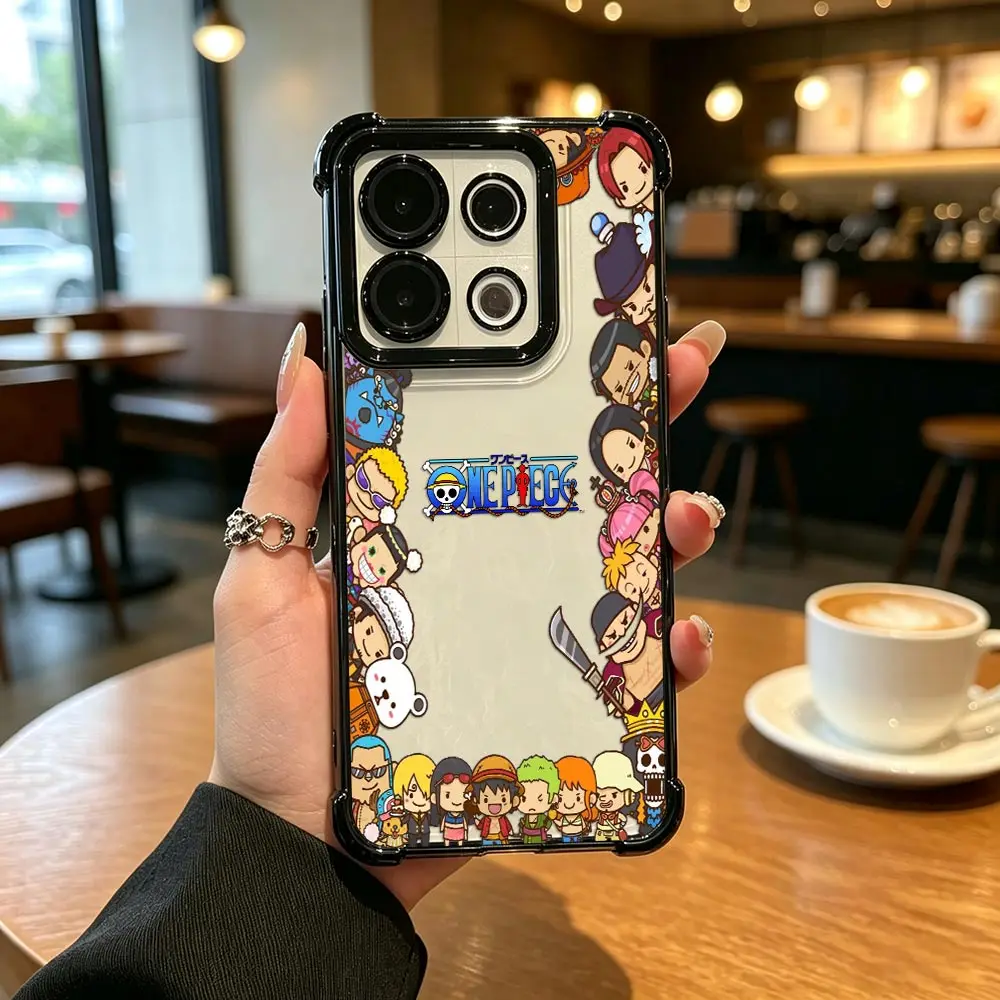 Coque de téléphone transparente pour OPPO RNEO 16 16F 15 15F 14 14F 13 13F 12 12F 11 11F 10 8T 7 6 FIND X8, avec logo Luffys One Piece