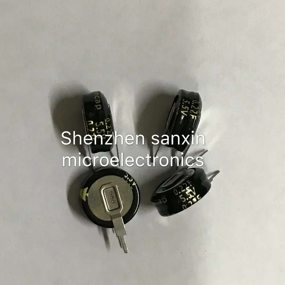 Superfarad farah – capacité f 5.5 V 0.22, droite