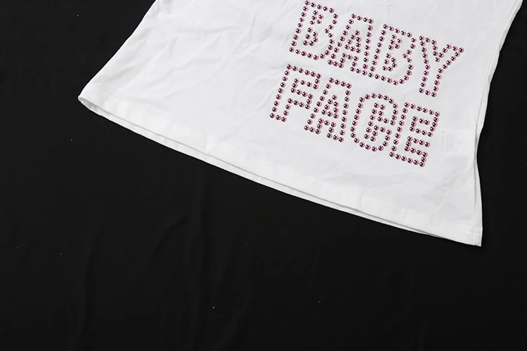 Sisterlinda Musikfestival T-Shirt für Damen mit Schriftzug-Dekoration, schrägem Kragen, kurzen Ärmeln, lässig, sommerlich, klassisch, schlicht, Streetwear – Detail 15