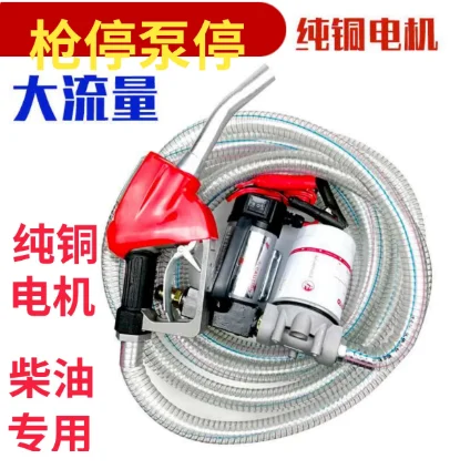 1pcs 12V/24V/220V Fuel Transfer Pump for Diesel Universal Electric Car Fuel Self-Priming Pump Automatic Stop Electric Oil