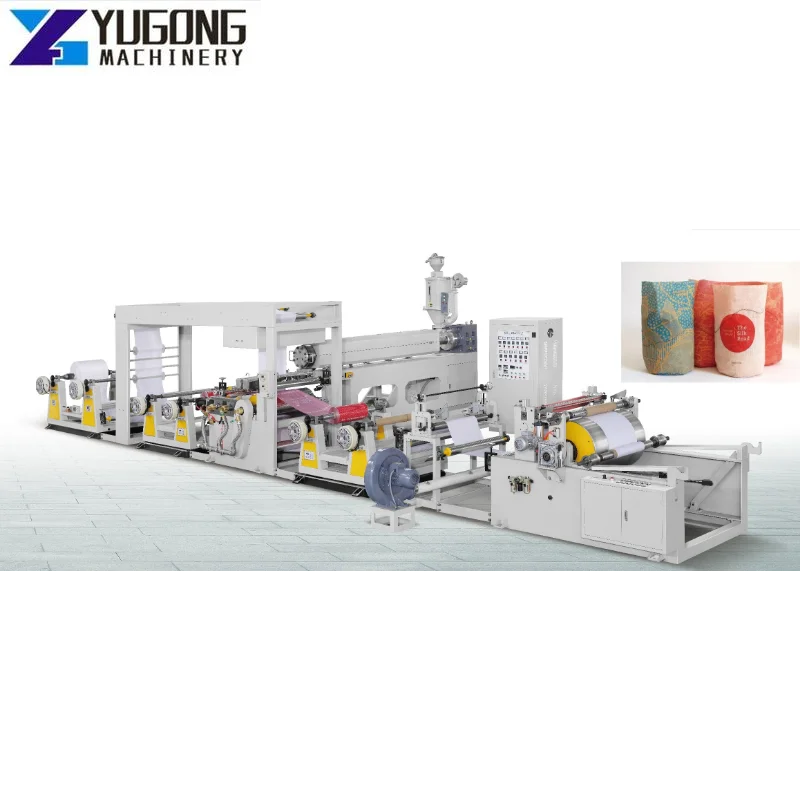 YG High Pressure Laminate Water Glue Roll to Roll Laminating Machine Multifunction Fully Automatic Paper Cold Hot Laminator Wood