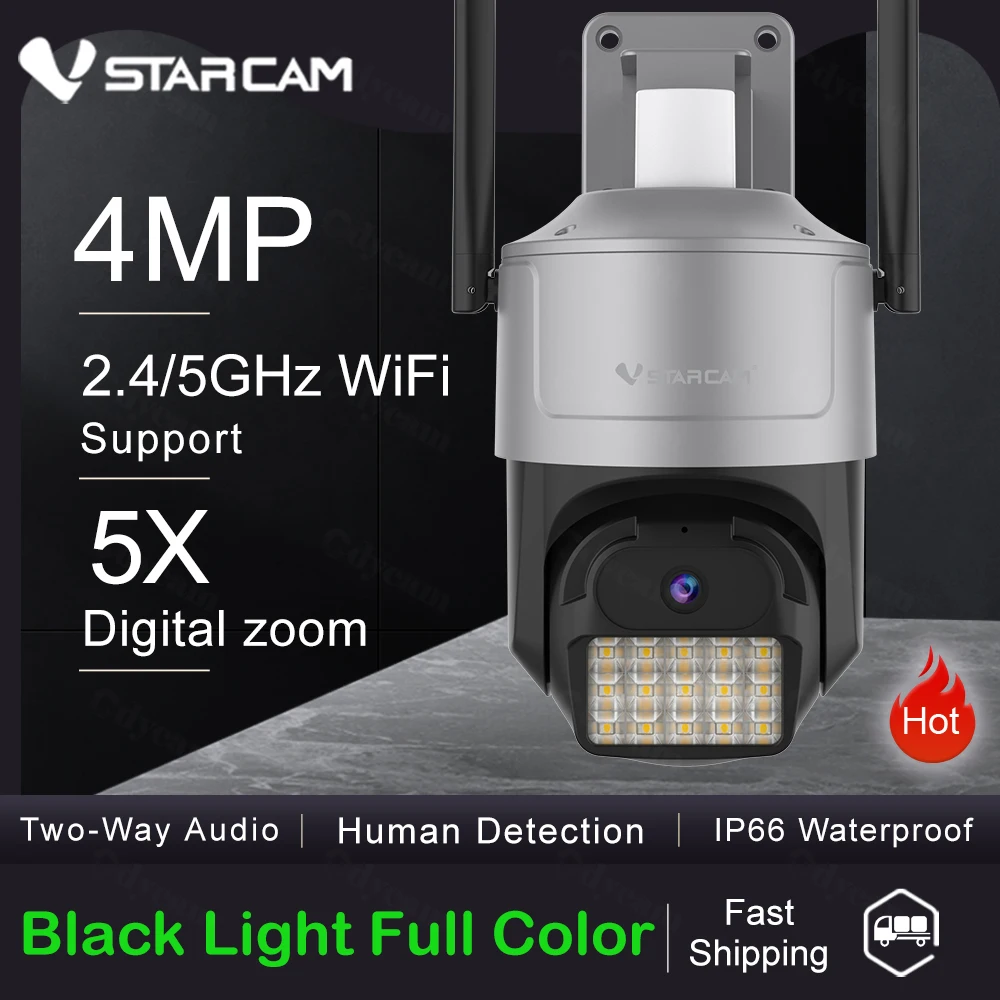 Vstarcam 4MP HD PTZ Camera Full Color Night Vision Outdoor Wifi Surveillance Home CCTV Security IP66 waterproof Cameras