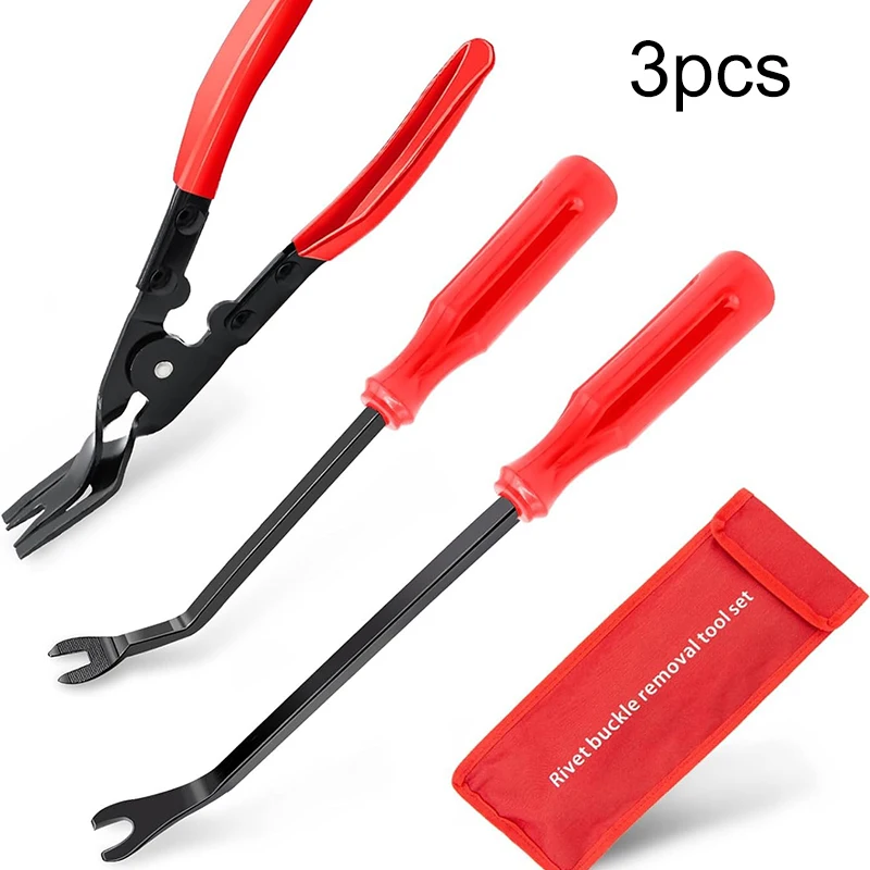 Image of 3-teiliges Auto-Innenraum-Demontagewerkzeug-Set, Clipzangen-Set, Befestigungswerkzeug, Auto-Dekorationsstück-Demontagezange