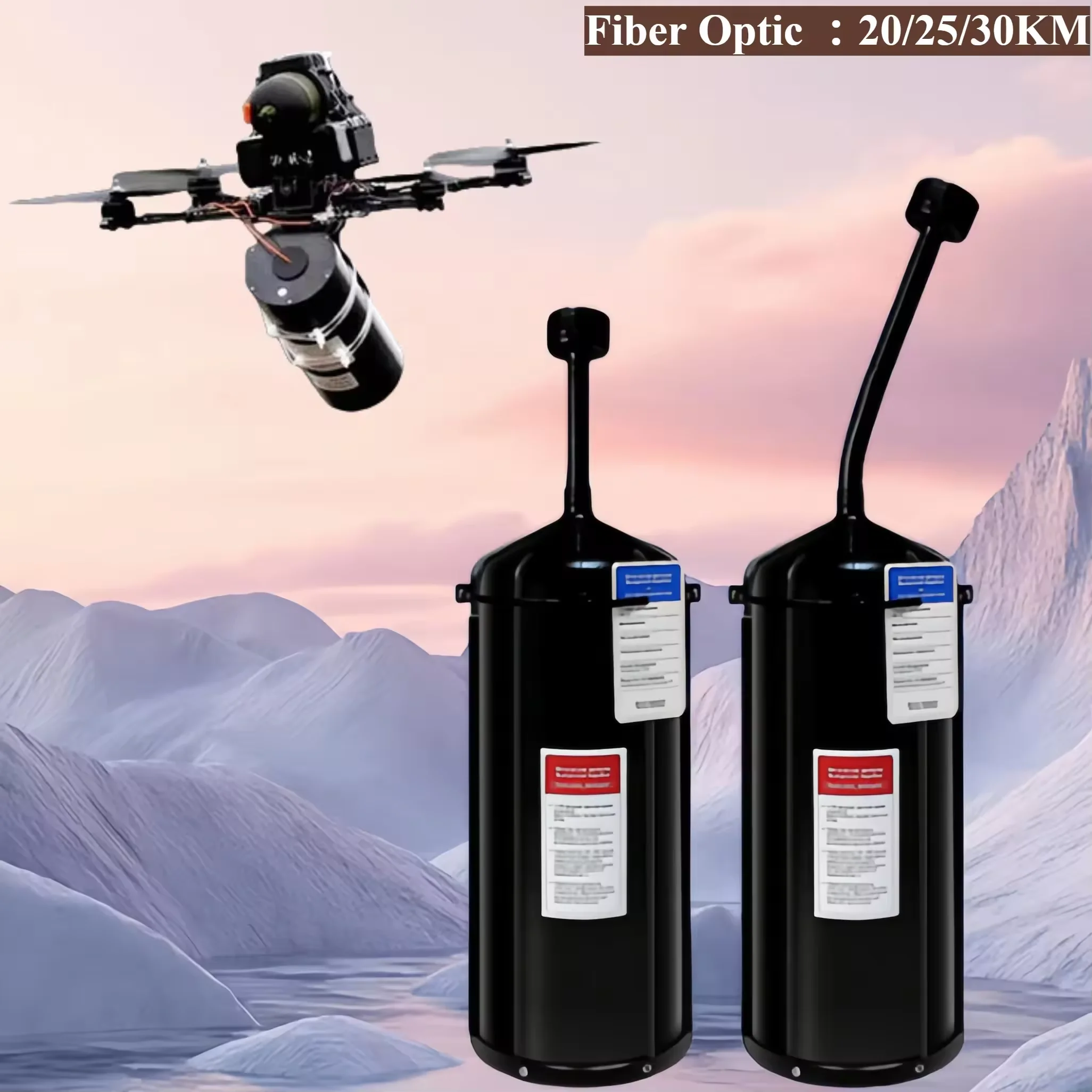 30km Optical Fiber FPV Drone Flight Distance Optical Link Fiber Video Communication Equipment Parts FPV Drone Accessories