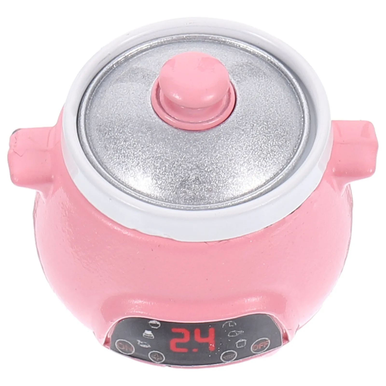 

Miniature Rice Cooker Alloy Mini Kitchen Appliance for House Decoration Miniature Kitchenware Accessory for