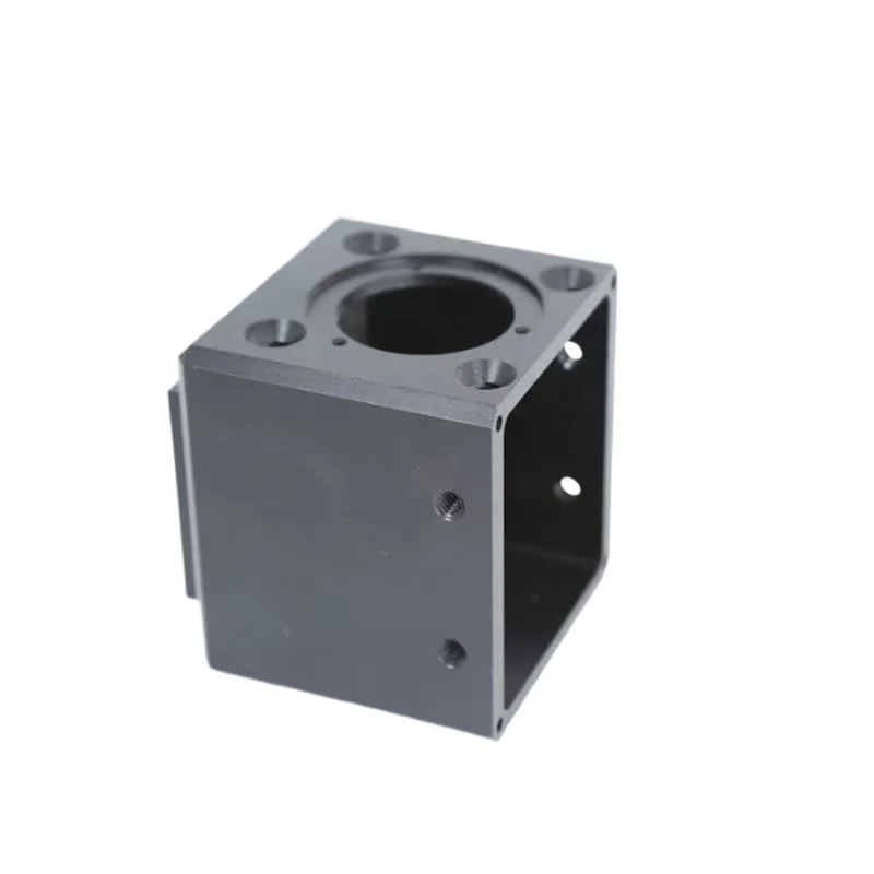 Aluminum alloy precision machined square base Installation of the square box CNC milling machining
