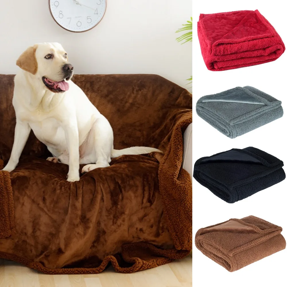 Waterproof Pet Blanket Shaggy Warm Blankets for Beds Bedroom Throw Blankets Bedspread Liquid Pee Proof Dog Blanket Mats