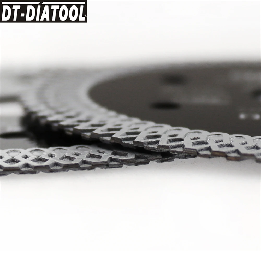 DT-DIATOOL 85mm Edge Diamond Turbo Cutting Disc Saw Blade Mesh Grinder Wheel Porcelain Ceramic Tile Marble Dry/Wet Angle Grinder