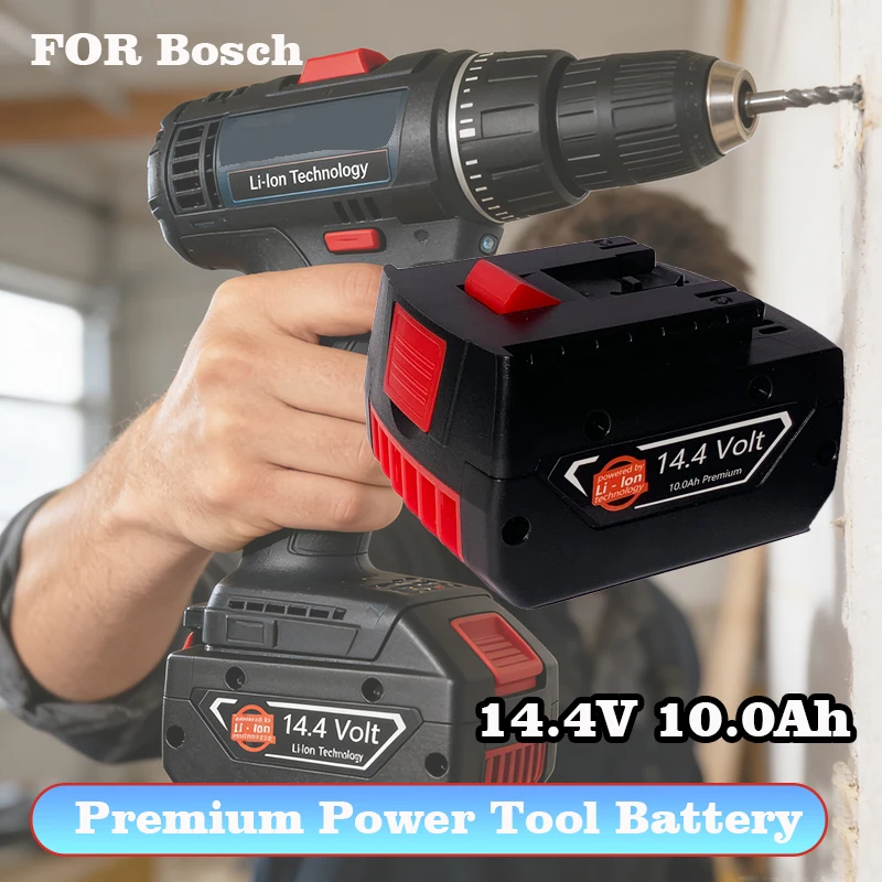 

Совместимая с аккумуляторной дрелью-шуруповертом Bosch 14.4V серий GSR PSR сменная батарея повышенной емкости
