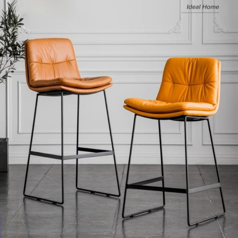 كراسي بار، حديثة وبسيطة، فاخرة خفيفة، مقاعد عالية القدم من الحديد، كراسي بار منزلية، كراسي بار، مساند ظهر، مقاعد عالية، مقاعد بار #1