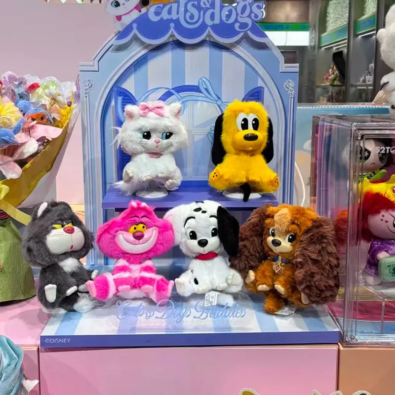 Genuine 52TOYS Cats & Dogs Friends Series Squeaky Bag Charm Blind Box Marie Cat Cheshire Cat Lady Pluto Puppet Pendant Gift view 5