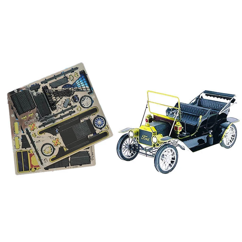 Christmas DIY 3D Metal Assembly Model Of 1908T Vintage Car A Handcrafted Toy For Boys And Girls