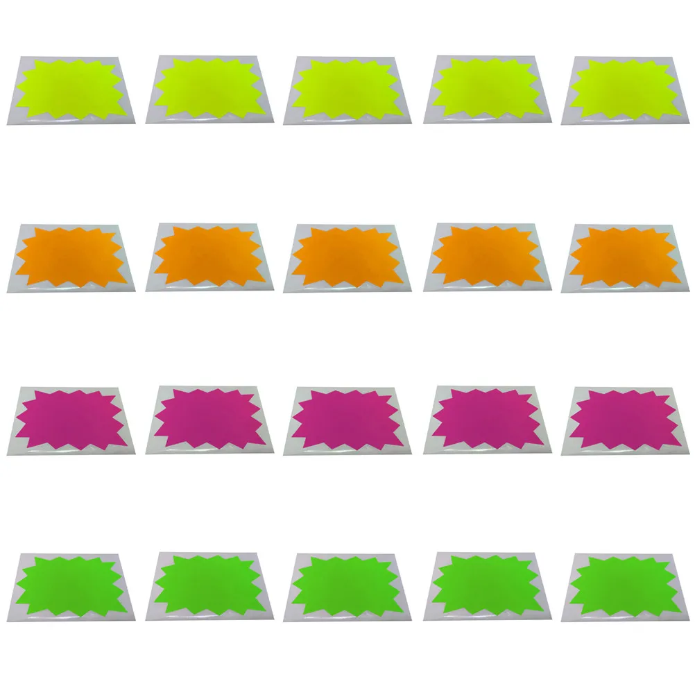 

2 Bags Supermarket Price Decals Adhesive Stickers Colorful Bright Easy to Read Removable Clean Peel Retail Garage Sale