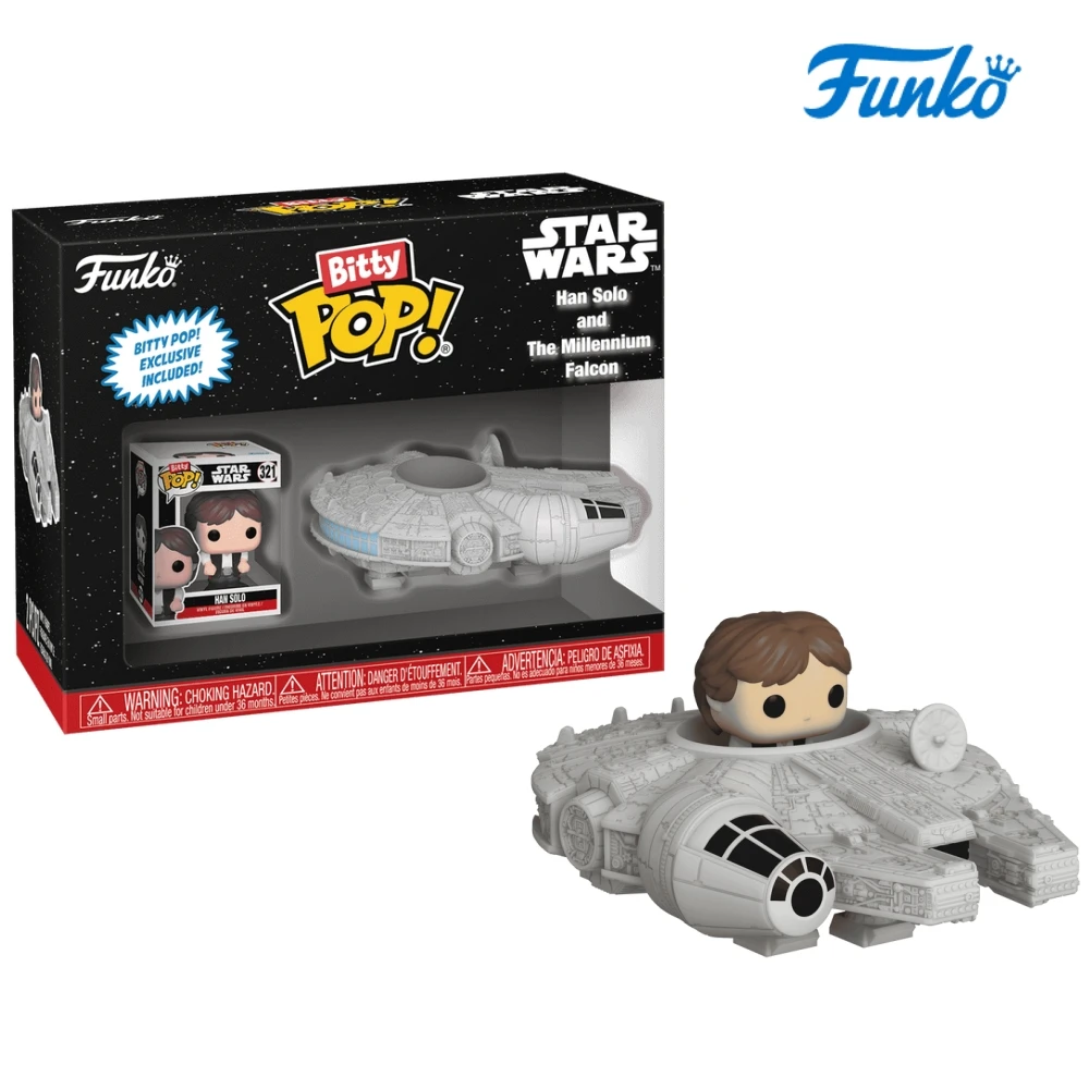 

Фигурки Funko «Звездные войны» Pop Rides Han Solo and The Millennium Falcon, фигурка, игрушка, коллекционная мини-фигурка ограниченного выпуска