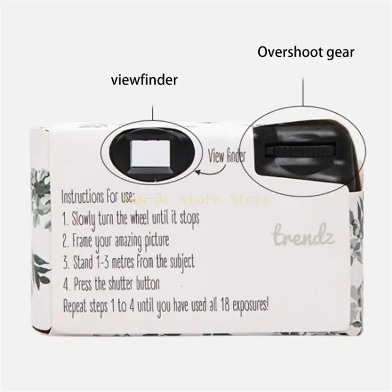 Single-use Film Camera Disposable Film Camera with 17 Pieces Films for Wedding D0UA