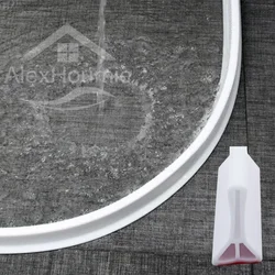 Height 3/5cm Bathroom Retention Water Barrier 0.5-3m Strip Basin Water Stopper Water Retaining Strip Dry Wet Separation Strip