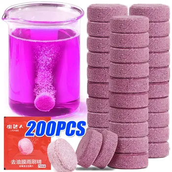 자동차 앞 유리 발포성 정제 솔리드 클리너 자동 앞 유리 와이퍼 청소 정제 유리 청소 세차 액세서리