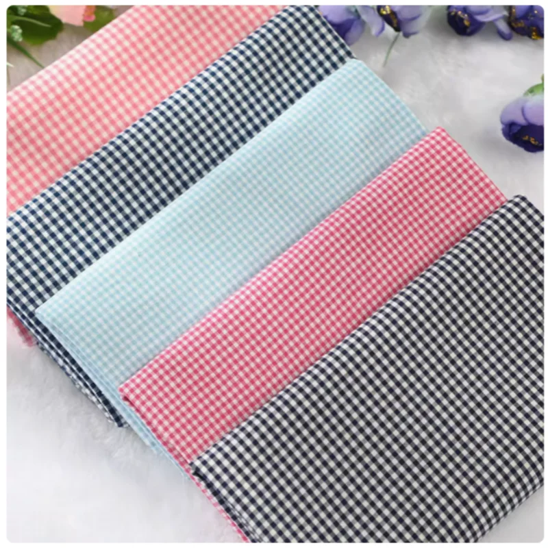 

Yarn Dye Plaid Pure Cotton Fabric, Handmade DIY Garment, Dress, Shirt Sewing Tissue, CR-155