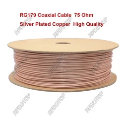 RG179 Coaxial Cable 75 Ohm SDI Cable RG-179 Pigtail Cable Low Loss High Quality