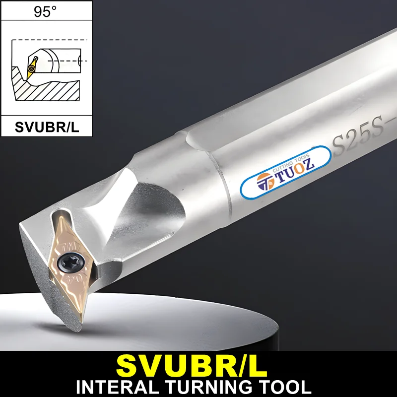 

SVUBR SVUBL 95° Lathe Tools S16Q S20R S25S SVUBR11 SVUBL11 SVUBR16 SVUBL16 16MM 20MM 25MM Insert VBMT Internal Turning tools