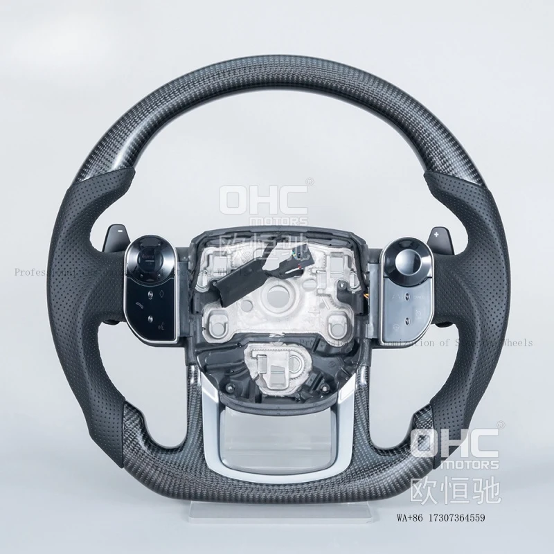 Suitable for the old model Land Rover Range Rover, Range Rover Discovery 4 L494 carbon fiber multi-function button car steering