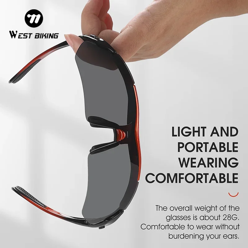 

WEST BIKING Polarized Cycling Glasses 5 Lens Men Women Sports Sunglasses Road MTB Mountain Bike Bicycle Riding Goggles Eyewear