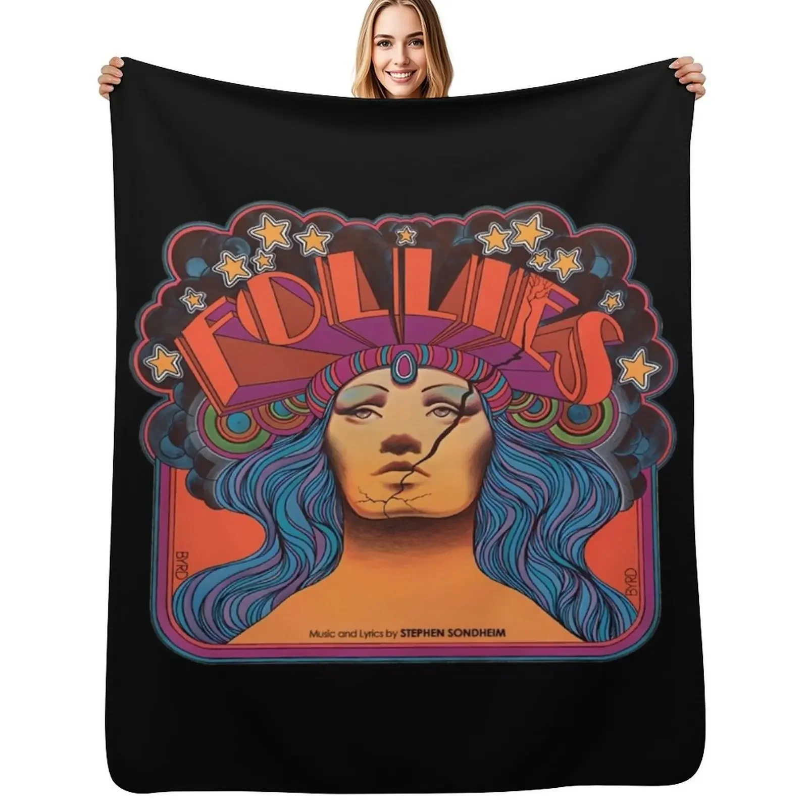 

Follies Throw Blanket Plaid on the sofa Warm blankets and throws Quilt Blanket