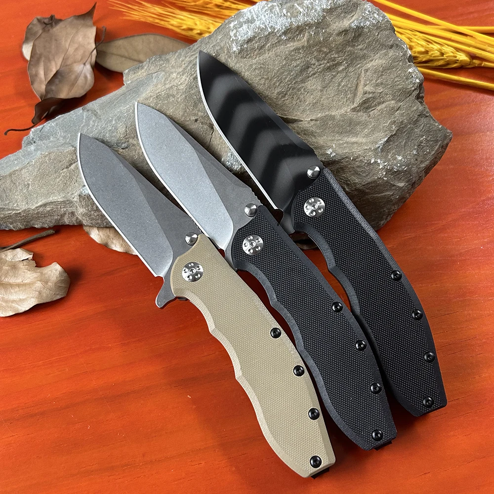 ZT 0562 Outdoor Folding Pocket Knife G10 Handle Portable Camping Tourist Jackknife EDC Tools for Men Personal Defense Knife