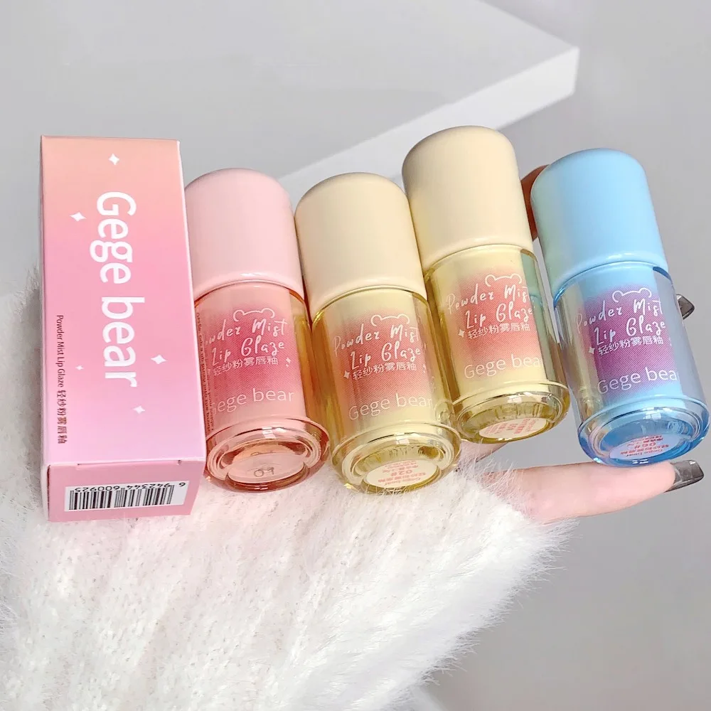 

Light Powder Mist Lip Glaze Matte Velvet Mist Top White with Makeup Not Easy To Stick Cup Color Water Shine Younger Lip Gloss