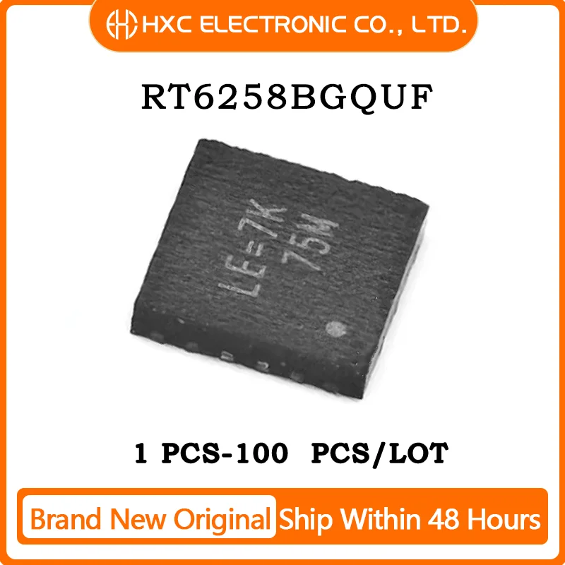 5/10/50/100PCS 100% New Original RT6258BGQUF RT6258BG RT6258B QFN-12 Chip