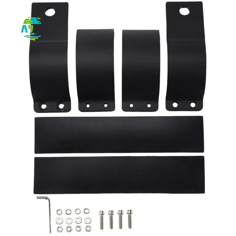 A09E-2X 3 Inch 76-81Mm Bull Bar Roll Cage Mount Bracket Clamps LED Work Light Bar Holder For SUV ATV Truck Motorcycle Boat