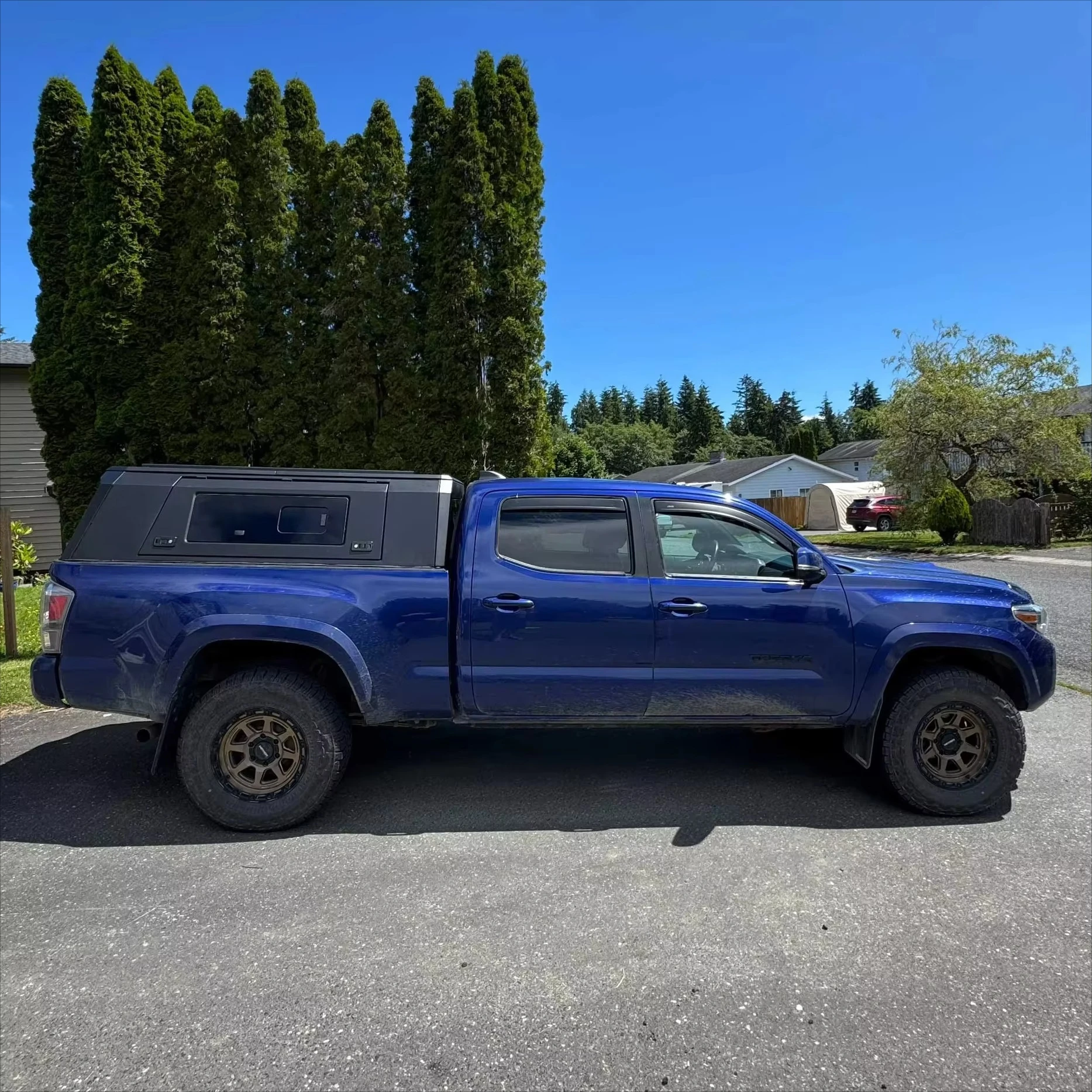 

Geoff Heith-style Pickup Truck Hardtop Черный навес 4X4 Топпер с навесом для грузовика 2022 Tacoma 6FT Tonneau Cover