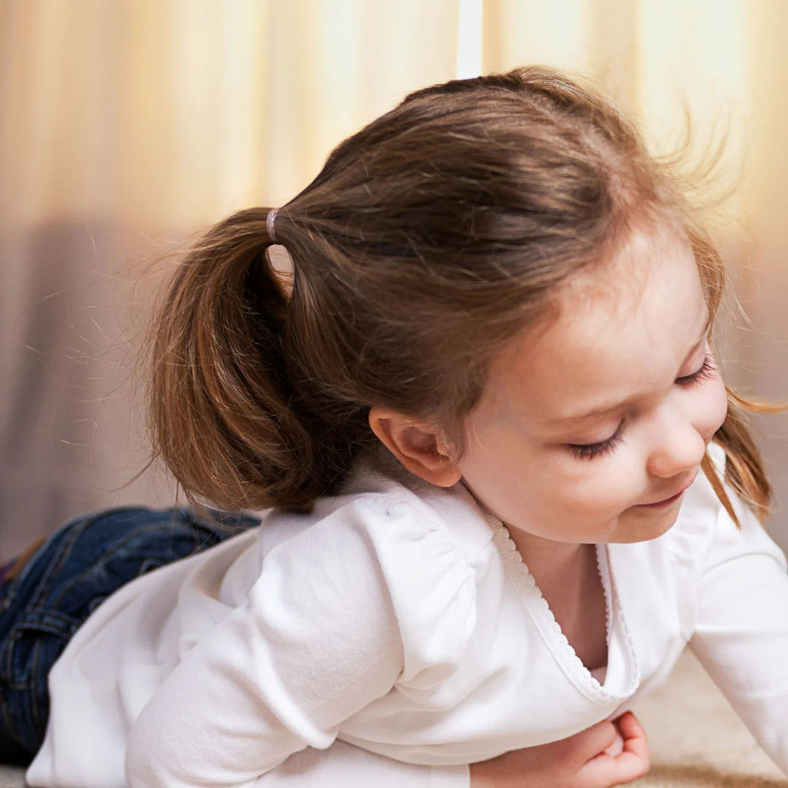 

1 Box Clear Elastic Hair Ties Small Rubber Bands Durable Mini Hair Elastics Invisible Bands for Kids Women and Everyday Use