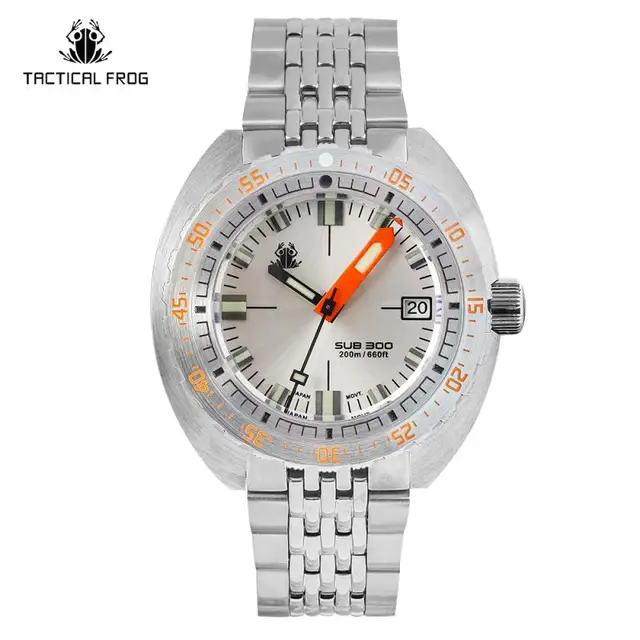 Tictictical Frog Watch V3 per uomo SUB300T Army Dial Sapphire NH35 orologi meccanici automatici 20ATM impermeabile releo luminoso AliExpress