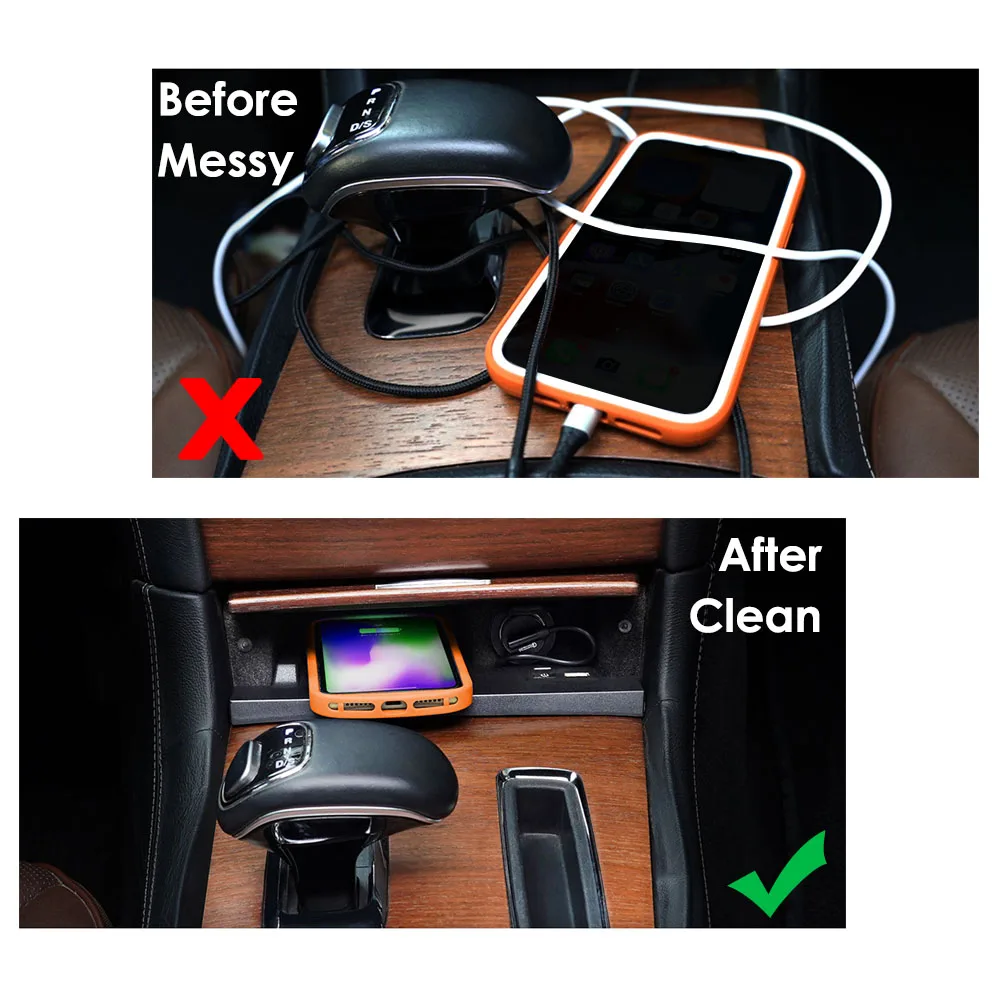 Wireless Charger For Chrysler 300 2011-2023 Wireless Charging Pad Center Console Organizer for Chrysler 300C 300X