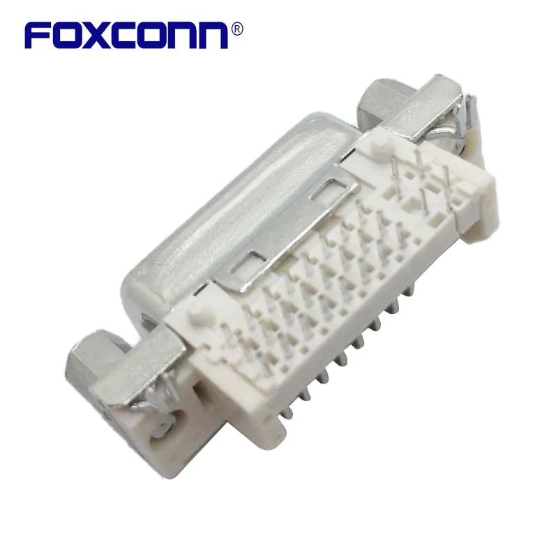 Foxconn QH11121-DAT1-4F DVI Socket 24P+5PMatrixes With screws Connector