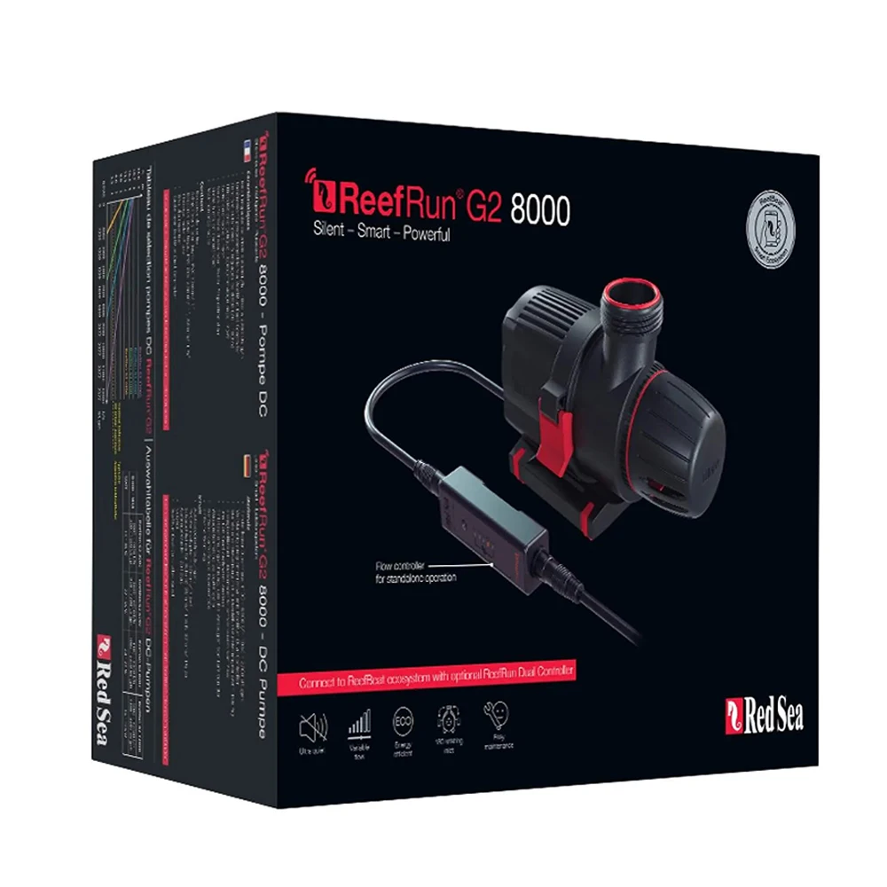 Red Sea ReefRun G2 DC Return Pump Series Smart WiFi App Control Variable Speed Silent Motor for Saltwater Aquarium Sump System
